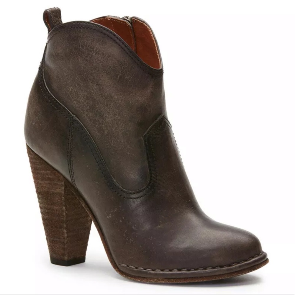 Frye Madeleine Shirt boots Smoke 8.5 women’s heel